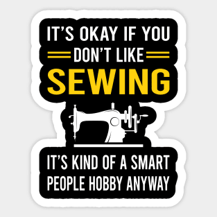 Smart People Hobby Sewing Sticker